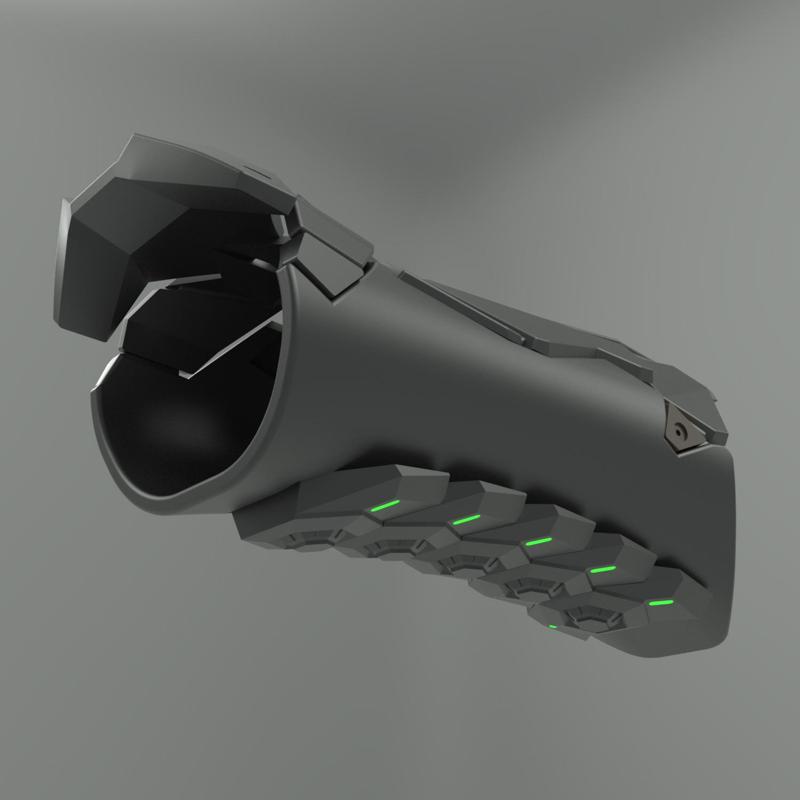 Valorant Viper Toxic screen Gas emitter Launcher and Snake bite Chemical canister Launcher. Video game, props, cosplay