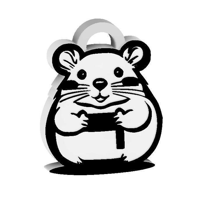 LOVELY HAMSTER KEYCHAIN / EARRINGS / NECKLACE