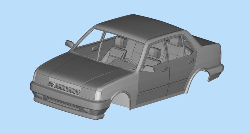 3D print car Tofas Sahin Regata Fiat 131 STL file