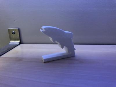 Trout Desktop Decoration and Hook Display