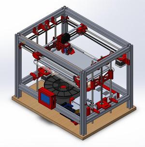 HyperCube 3D printer (2525 Aluminum)