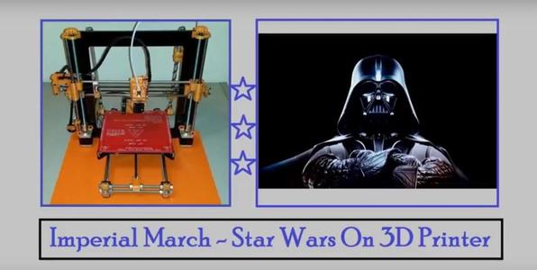 Star Wars - Imperial March 3D Printer Music
