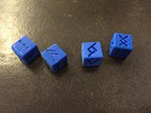 Dice Nordic Rune 6 sided