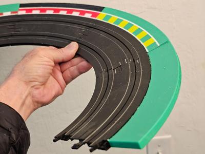 9" Banked Slot Car Track Border