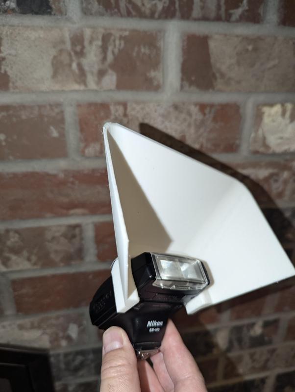 Nikon SB-400 bounce shell in PLA