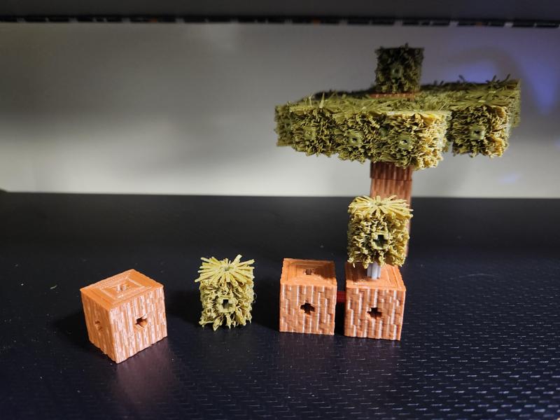 Assemble your own tree in block crafting formation. KEEP CHECKING FOR UPDATES.