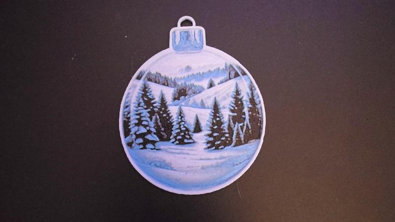 Weihnachtskugel 003 Ornament 80x80 mm ++ no AMS needed