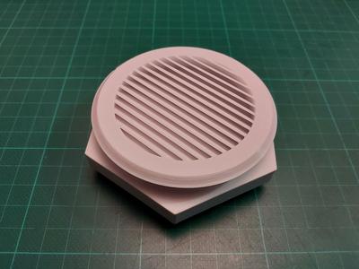 Air intake duct with light lock and nut. (68mm hole)