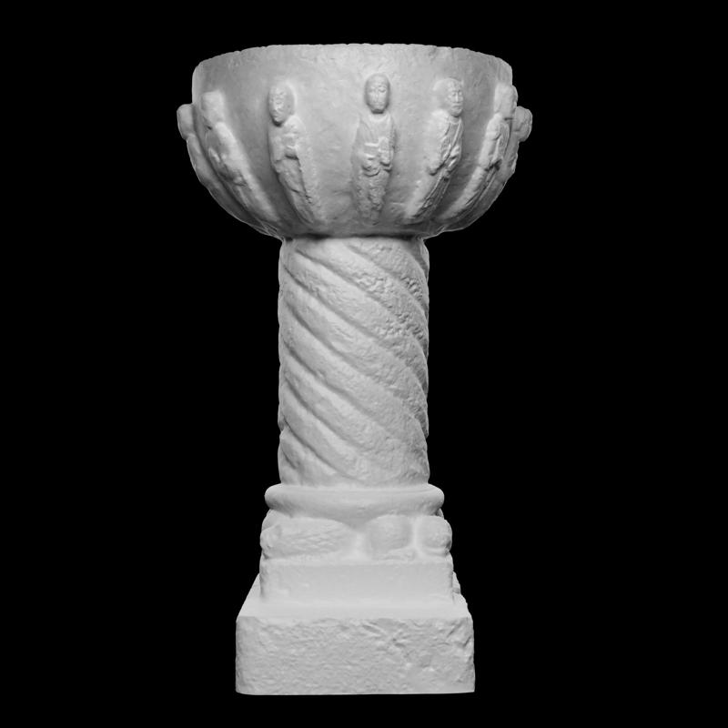 Baptismal Font at Rochefort church