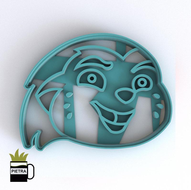LION GUARD FONDANT COOKIE CUTTER BUNGA PRINT MODEL 3D