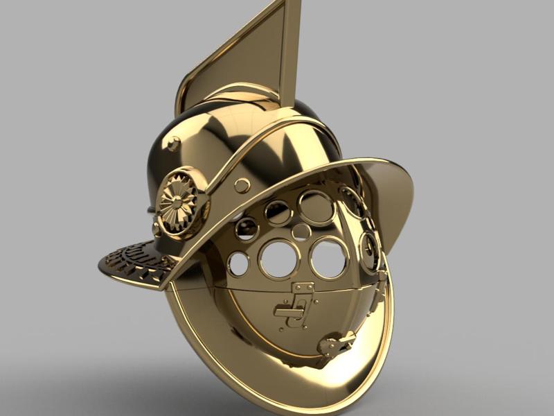 Roman Gladiator Helmet (Murmillo)