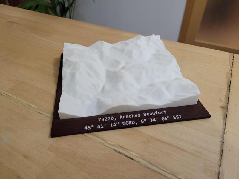 Map of the Arêches-Beaufort domain in France