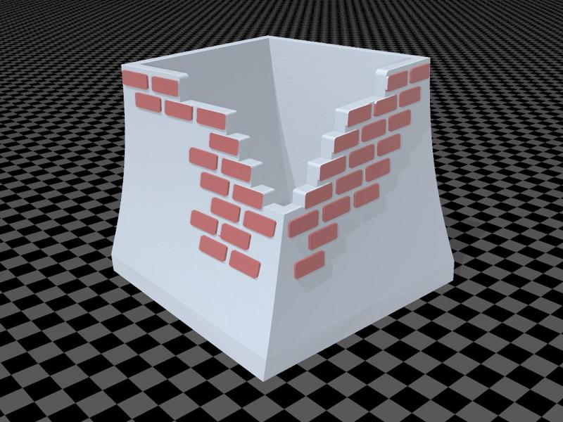 Twisted building planter