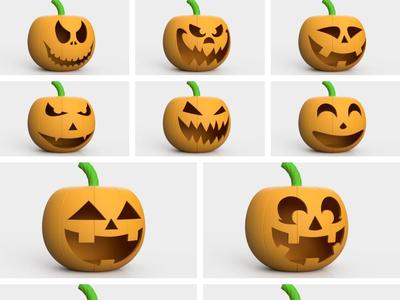 Spooky Halloween Pumpkin – 3D Print Model