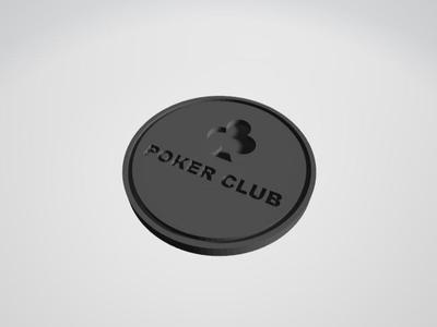 Poker club coin