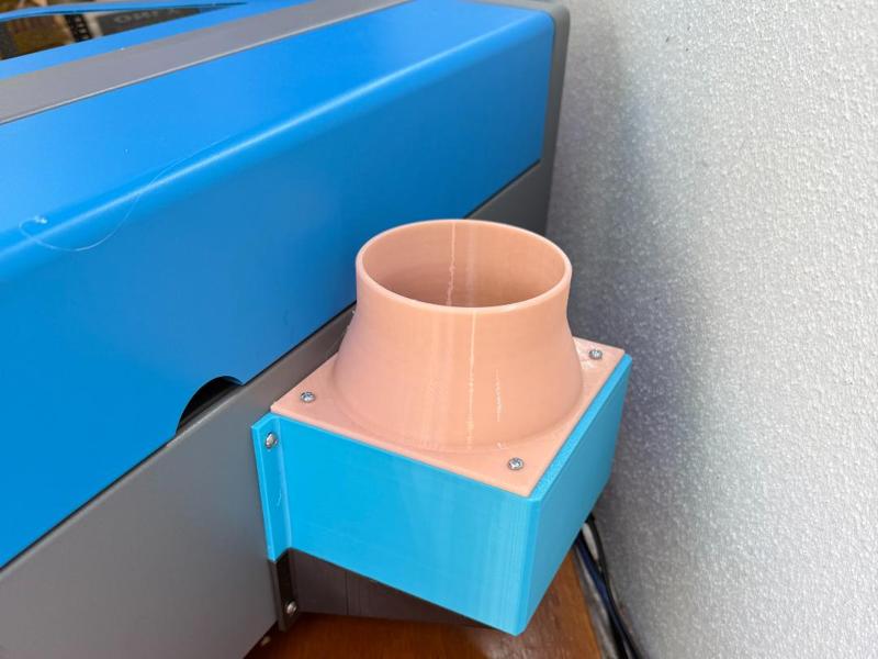 Vertical Exhaust Fan Housing for Omtech K40+ Laser