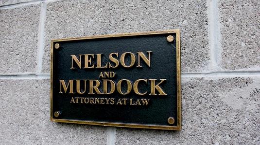 Daredevil Nelson and Murdock Attorneys at Law Sign