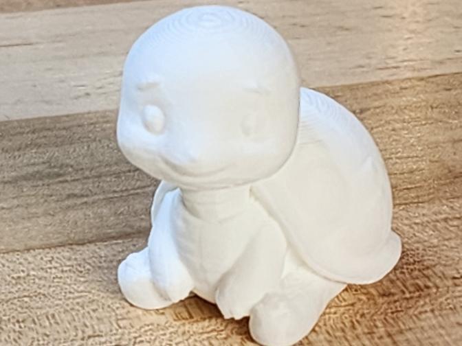 Cute Seated Baby Sea Turtle Animal Mini Figurine