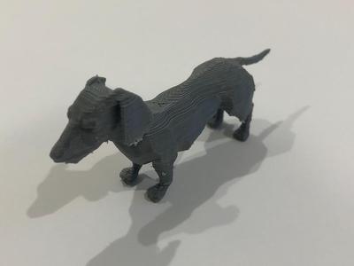 Cute Dachshund Miniature Low Poly dog