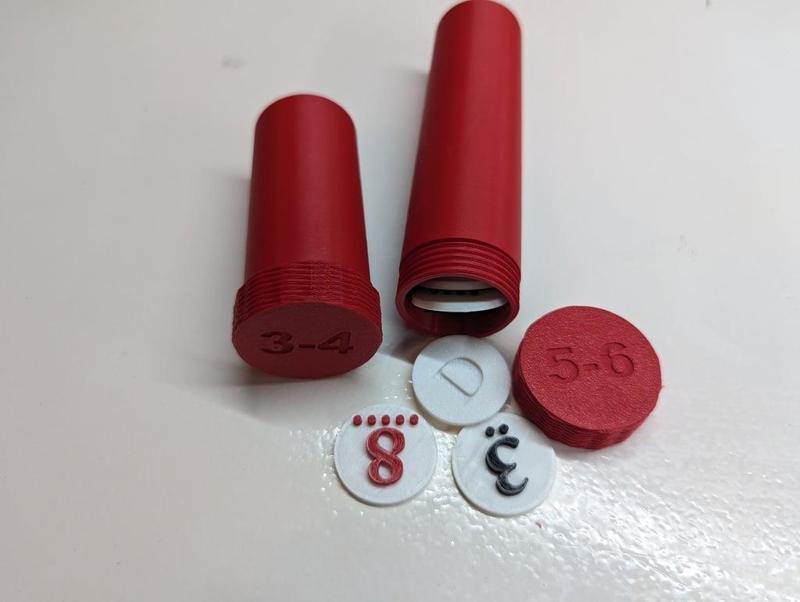 Catan number token holder