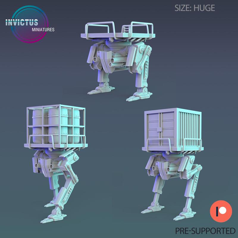 Red Planet Courier Bot / Settler Machine / Siege Engine / Roving Vehicle / Space Colonist Construct / Steampunk Infantry Robot / Cosmic Invasion Army / Cyberpunk / Sci-Fi Encounter