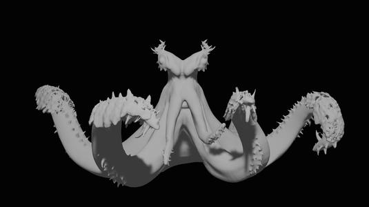 Nu Udra - The black flame mini from Monster Hunter Wilds