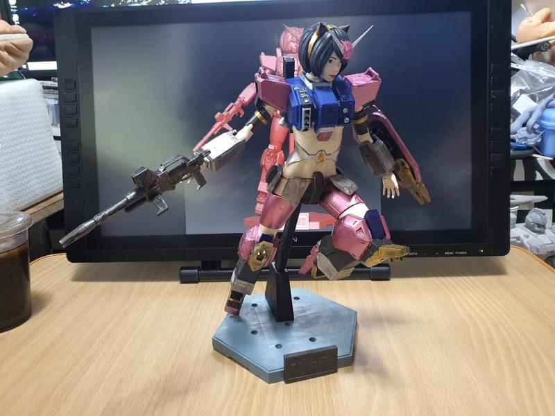 gundam MS girl 3D print model