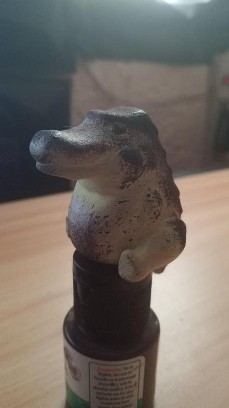 Crocodile pot-bellied/fat crocodile chibbi figure of a pot-bellied crocodile