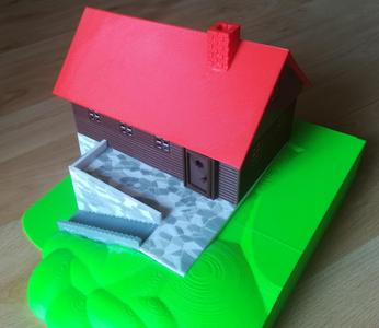 Cottage in the garden