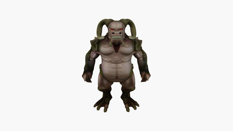 horned monster figure