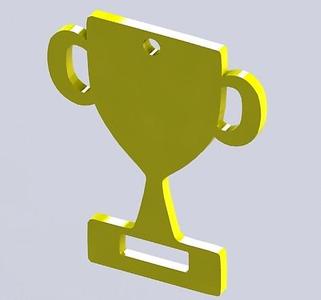 Trophy for Keychain or pendant