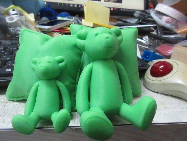 Toy bear figure with pillows