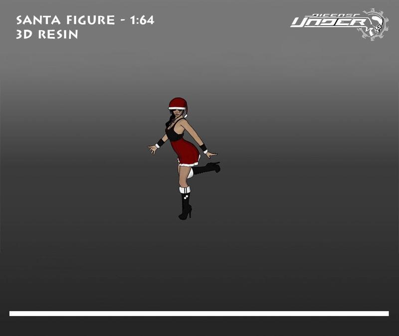 SANTA GIRL  - SCALE 164 - 3D PRINT MODEL