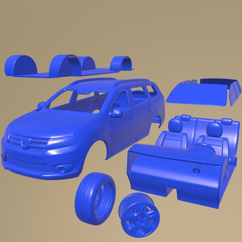 dacia logan mcv fiskal 2016 PRINTABLE CAR IN SEPARATE PARTS