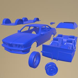 BMW 6-SERIES E24 1978 PRINTABLE CAR N SEPARATE PARTS