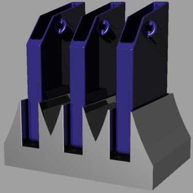 Triple Stand for Accessory Holster