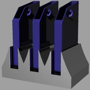 Triple Stand for Accessory Holster