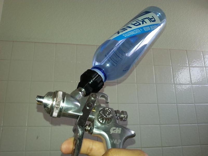 Poor man's HVLP spray gun canister Campbell Hausfeld Husky