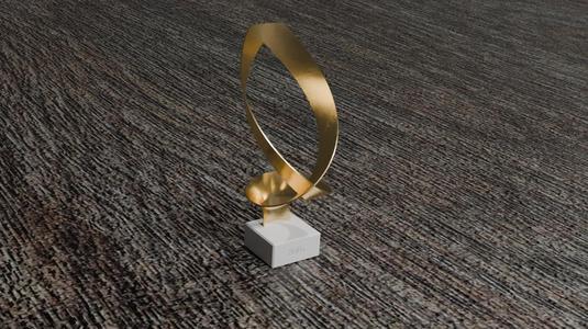 Two-Piece Trophy – Golden Cup with Name: Sofia