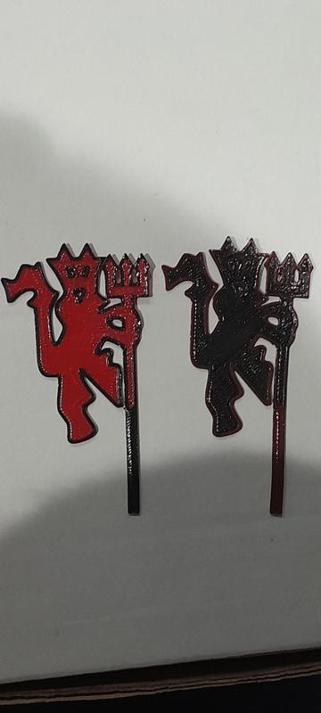 Manchester United Devil  logo Cake Cup Cake Topper