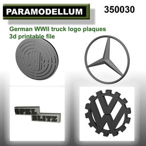350030 German WWII truck truck logo plaques