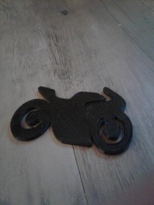 Motorcycle Keychain Charm Easy Quick Print by 3D Manufacturing Hub!