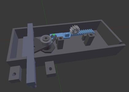 G scale points motor with servo