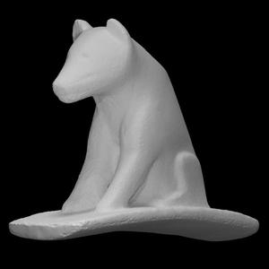 Wolf Effigy Pipe