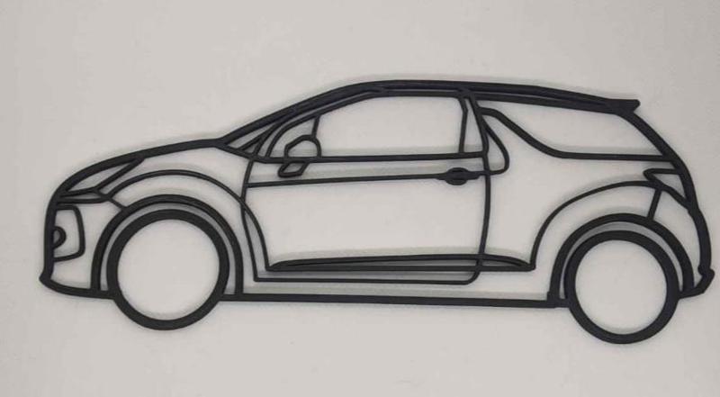 Citroen DS3 profile silhouette