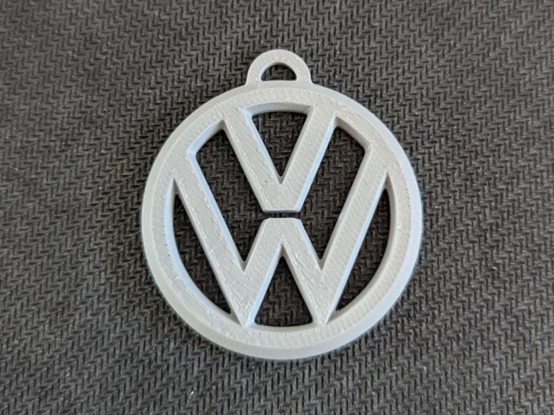 VW Volkswagen logo keychain