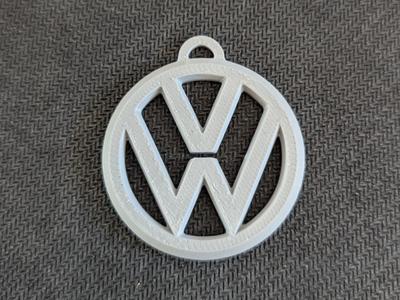 VW Volkswagen logo keychain