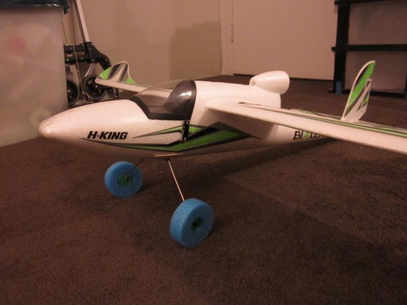 Pool noodle landing gear tyre for Bixler 1.1 or Bixler 2