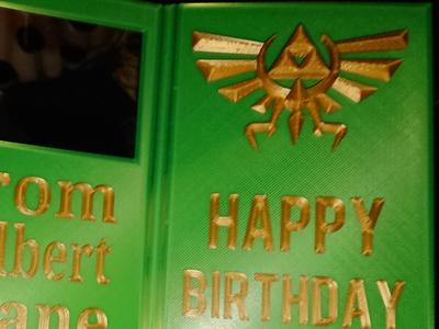 zelda birthday card
