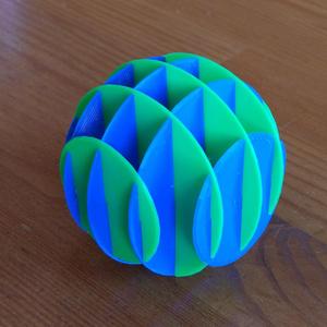 Sliceform sphere